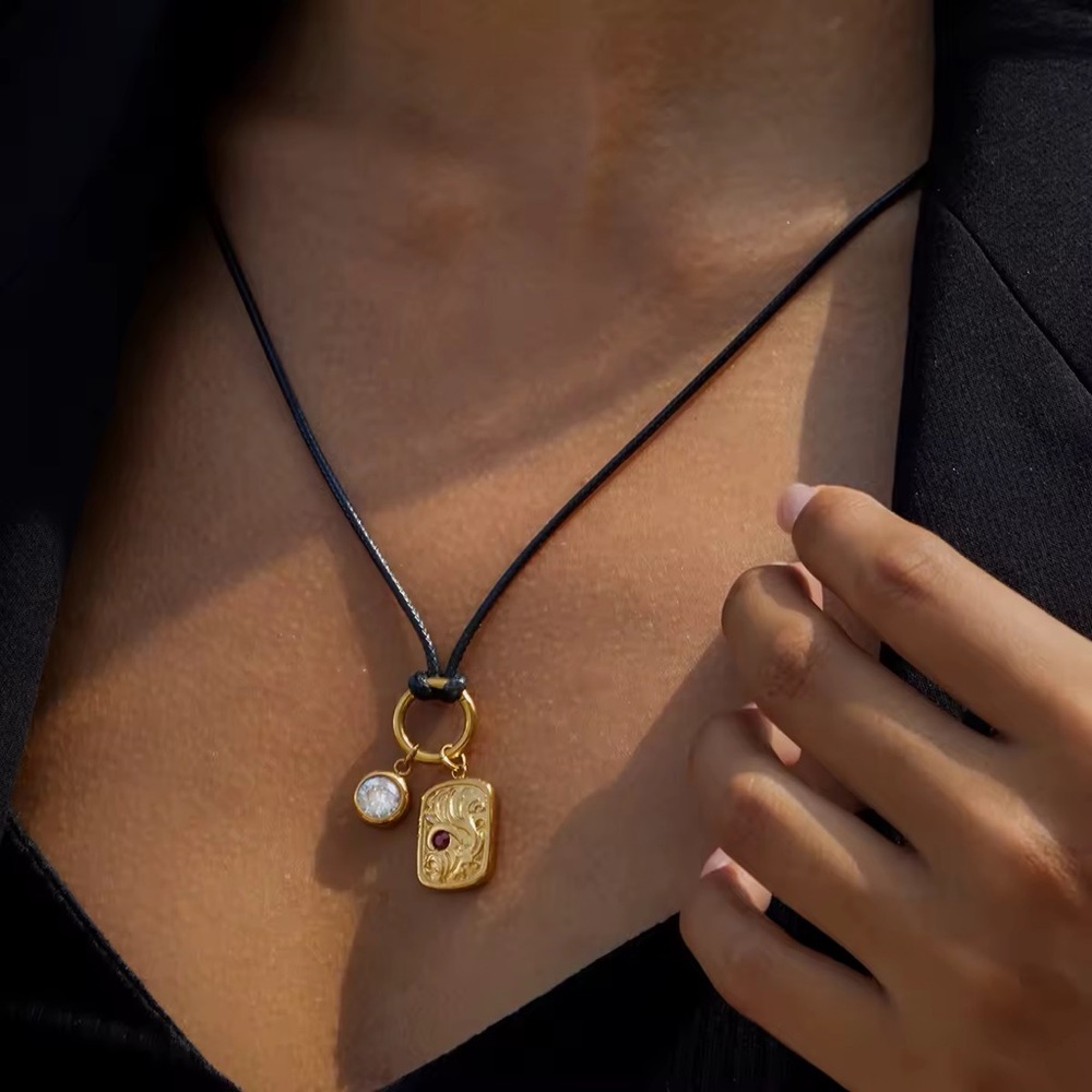 18K Gold Plated Ancient Coin Pendant Necklace